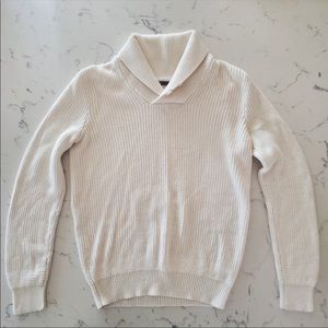 Vince Nautical Shawl collar sweater